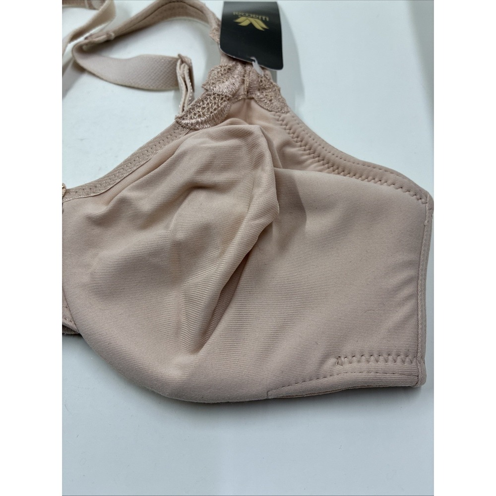 WACOAL Body Suede Size 32C Beige Nude Unlined Pearls Underwire Bra Style: 85813 - Picture 6 of 16